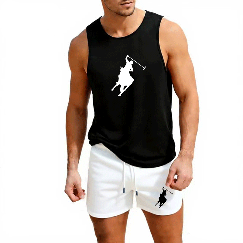 Mens Fashion Summer - Мужской летний комплект из жилетки и