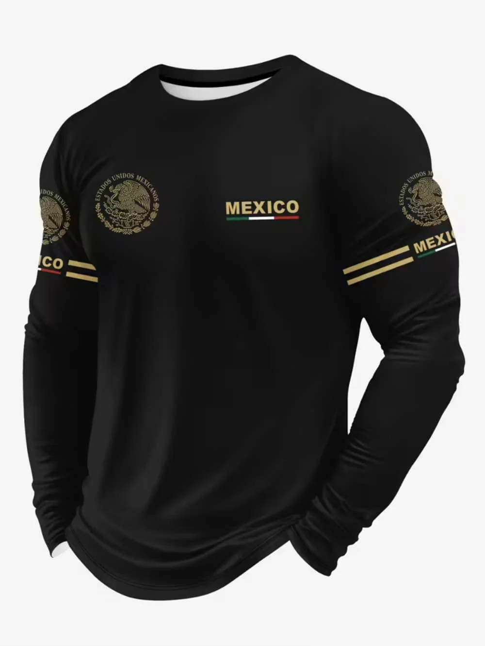 Mens Fashion Clothes - Мужская футболка с принтом мексиканского орла,