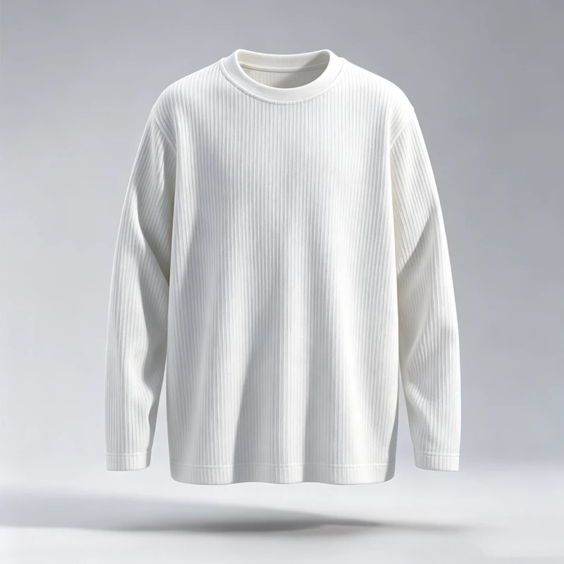 Men'S Fashion T Shirts - Мужская футболка с длинными рукавами, воротником-стойкой