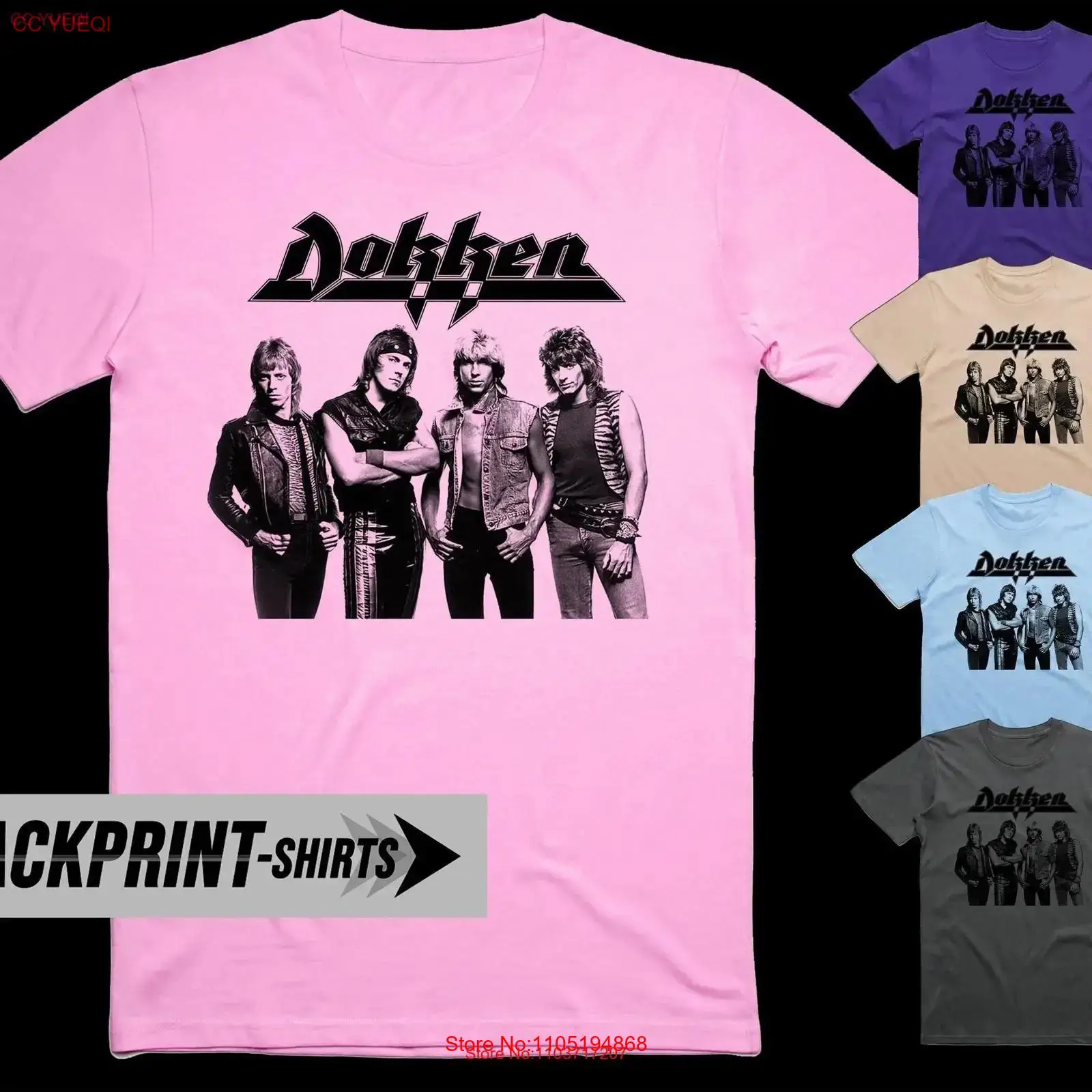 Poster Men Fashion - Футболка Dokken из хлопка, мужская, все
