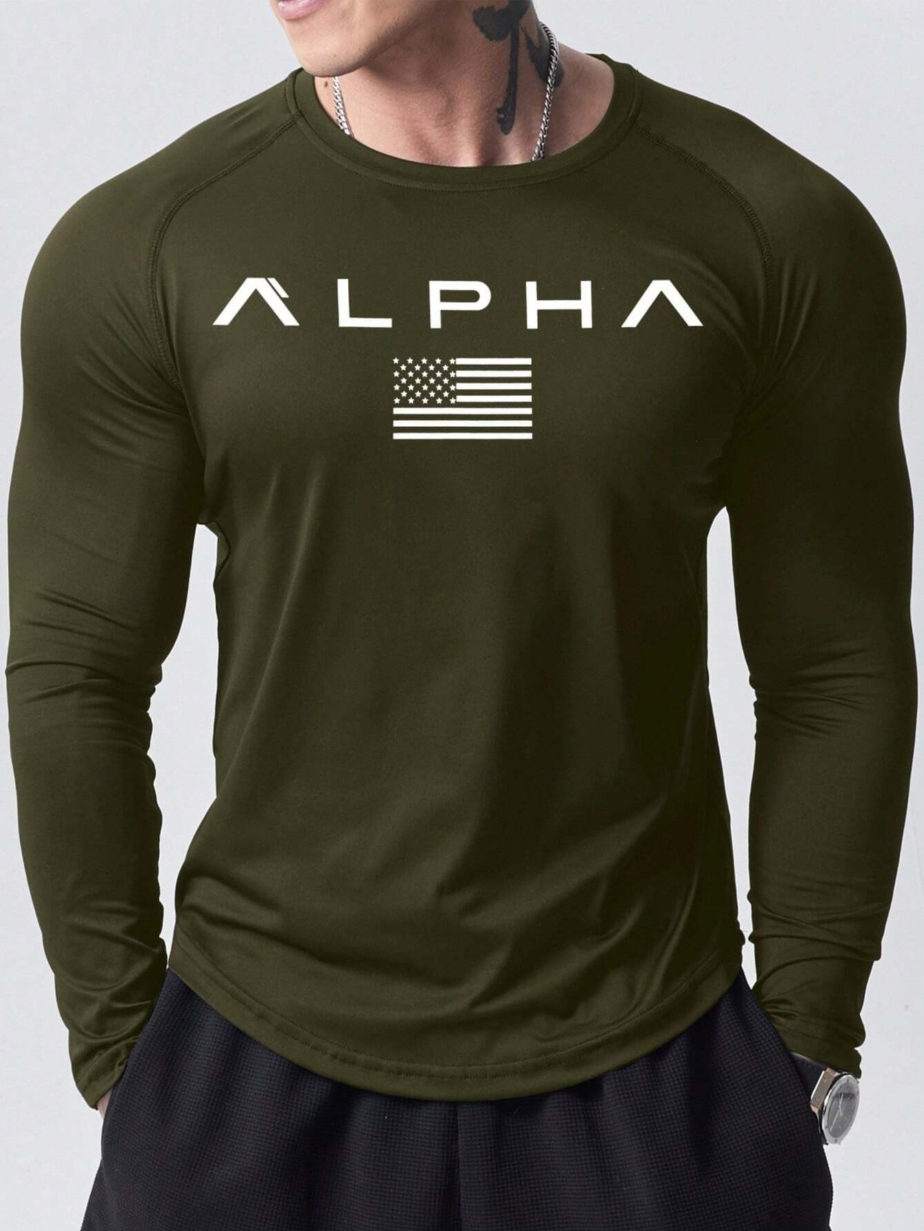 Новая мужская футболка с длинн – обзор и цена Mens Fashion Clothes